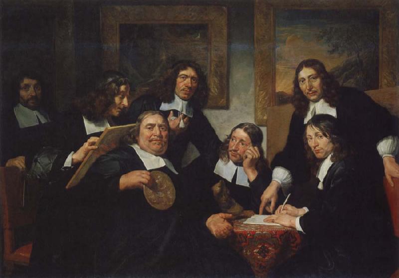 REMBRANDT Harmenszoon van Rijn The Governors of  the Guild of St Luke,Haarlem oil painting image